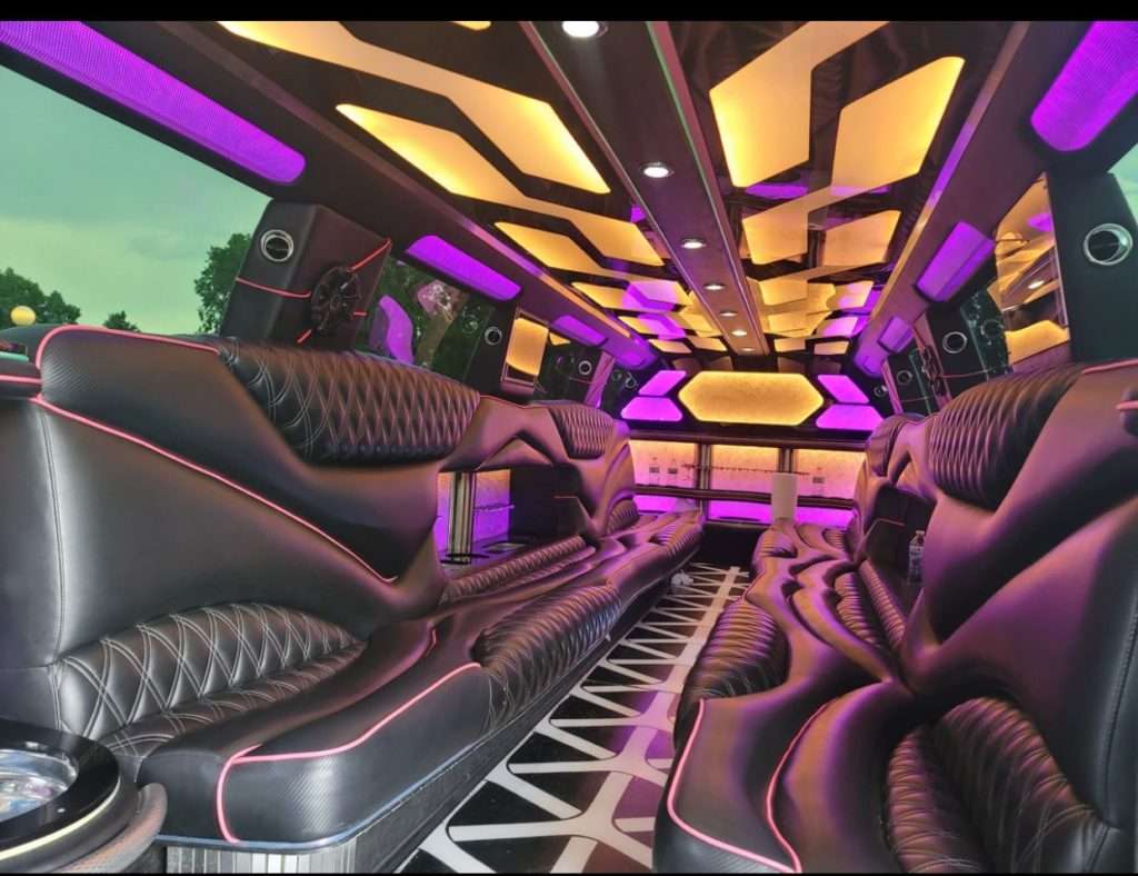 White 20-passenger Escalade stretch limo in Manitou Springs